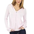 Mossimo&reg; Black Petites: Ultrasoft Hoodie Cardigan - Blushing Bride