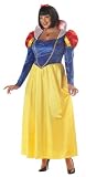 Snow White Fairytale Holiday Party Costume(3X (18-20)-Blue/Yellow)