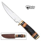 Timber Rattler Brown Stag Bone Small Skinner Knife