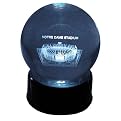 Notre Dame Stadium Etched In Crystal Ball