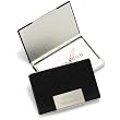 Business Card Case Black Leather (1 per order) Personalized Gift Favors