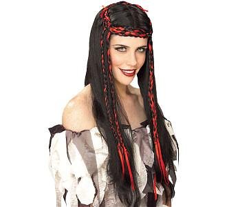 Maiden Princess Black Wig Women's Adult Costume Accessory