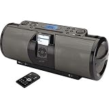 iLive IBCD3816DT Portable 2.1-Channel CD Boombox with iPod Docking Station (Black)