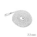 2.2mm Sterling Silver Ball Chain in 16", 18", 20", 24" and 30" lengths, #8420