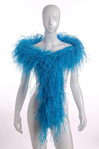 6 Plies Ostrich Boas Turquoise