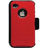 OtterBox Universal Defender Case for iPhone 4 (Red Silicone & Black Plastic ....