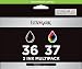 Lexmark 18C2249 (36XL 37XL) High-Yield Ink Combo Saver Pack