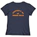 T-Shirt Woman Navy Blue  Property Of My Border Collie  Dog