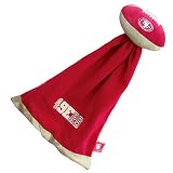 San Francisco 49er's Plush NFL Football with Attached Security Blanket by Coed Sportswear