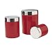 Acrosteel 3-pc. Canister Set - Red