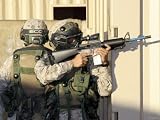 An Infantry Scout Aims His Weapon at Role-Playing Insurgents During a Cordon-And-Knock Operation Photographic Poster Print by Stocktrek Images, 12x9