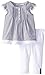 Calvin Klein Baby-Girls Infant Black White Stripes Tunic with Leggings
