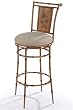 West Palm Swivel 30" Bar Stool With Back Burnished Brown