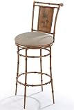 West Palm Swivel 30" Bar Stool With Back Burnished Brown