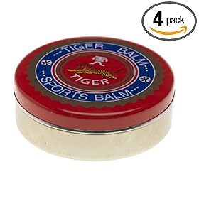 Tiger Balm Sports Rub, 1.7-Ounce Tin (Pack of 4)