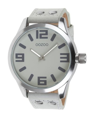 Oozoo - XXL Herrenuhr mit Lederband