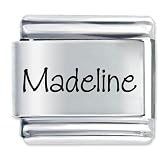 Name Madeline Italian Charms Bracelet Link
