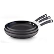 Circulon Contempo Hard Anodized Nonstick 8-Inch, 10-Inch and 11-Inch Open Skillets Triple Pack