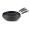 Circulon Contempo Hard Anodized Nonstick 8-Inch, 10-Inch and 11-Inch Open Skillets Triple Pack