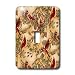 Lee Hiller Designs Holidays Christmas - Christmas Male and Female Cardinals, Mistletoe on Cream - Li
