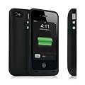 Mophie Juice Pack Plus 2000mAh Rechargable External Battery Case for Iphone 4/4S Black
