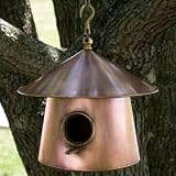Radley Hanging Copper Bird House - Antique Copper
