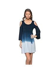 Crinkled Vintage Tie Dye Print Rayon/Spandex  Dress