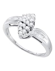 0.25CTW DIAMOND CLUSTER RING