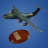 C-141B Starlifter E-1 Desktop Wood Model Plane / Unique and Perfect Gift Idea / Quality Handcarved Military Strategic Airlifter Replica Display Gift Toy