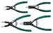 SK 7670 Suregrip 4 Piece Internal and External .038-Inch and .070-Inch Straight 0 Degree Tip Ring Plier Set