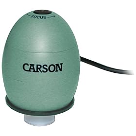 Carson Zorb USB Digital Microscope with 35X Optical Zoom, Safari Green