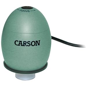 Carson Zorb USB Digital Microscope with 35X Optical Zoom, Safari Green by 