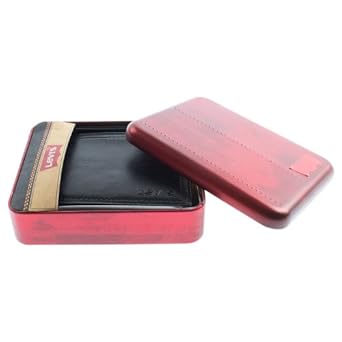 Levis Portefeuille homme cuir noir en coffret modele 31LP2206