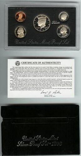 1993 Genuine US Mint Silver Proof Coin Set-image