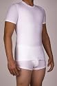 Mens Gynecomastia Chest Binder Girdle T-shirt