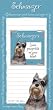 Schnauzer Memo Pad Notebook and Magnet Picture Frame Set