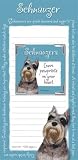 Schnauzer Memo Pad Notebook and Magnet Picture Frame Set