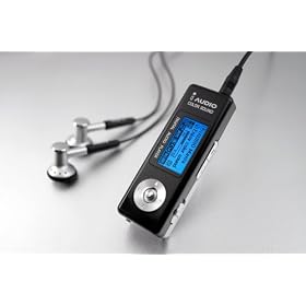 iAudioU2 - 1GB (Black) MP3/WMA Player, FM Radio, Direct Encoding, Built In Rechargeable Battery - Black