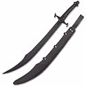 Shamshir Warrior Black Scimitar Sword 47 Inches