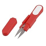 413SKJhtFhL. SL160  Amico Red Plastic Handle Metal Blade Fishing Line Yarn Scissors