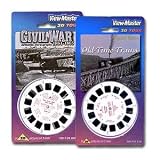 OLD TRAINS & CIVIL WAR - 2 ViewMaster 3D 3-Reel Sets