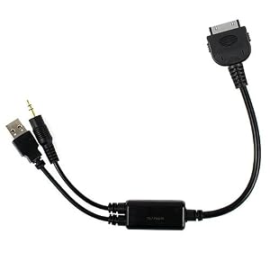 iPod-Adapter-Charge-and-Audio-Cable-with-USB-and-3-5mm-for-Select-BMW-and-Mini-Cooper-Car-Models-Control-From-Your-Wheel