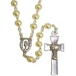First Communion Rosaries with 6mm Imitation Pearl Beads and Silver Tone 17" Chain