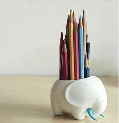 Mini Cute Ceramic Pots Simple Animal Desktop Flowerpot Creative Desktop Storage Personalized Office Decoration Elephant