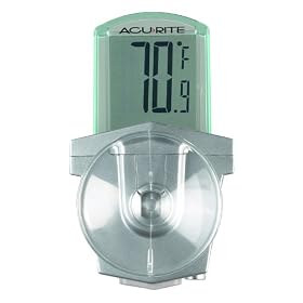 Chaney Instrument AcuRite Outdoor LCD Window Thermometer