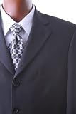 Men's Single Breasted 4 Button Black Dress Suit, CLEARANCE!!!