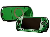 PlayStation Portable 1000 (PSP) Skin - NEW - GREEN CHROME MIRROR system ski ....