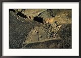 Aerial View of the Ruins, Chaco Culture National Historical Park, USA Framed Photographic Poster Print by Jim Wark, 29x21