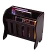 Magazine Rack with Folding Tabletop (Espresso) (14.2"H x 16.4"W x 9.6"D)
