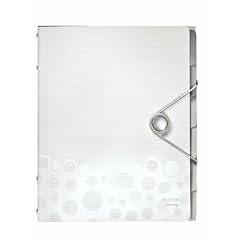 Leitz 45690001 Ordnungsmappe Bebop Ordnungsmappe Bebop, 6 F�cher, PP, wei�